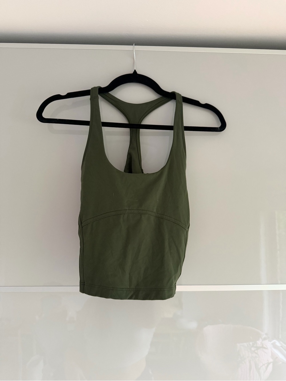 Aritzia Olive Green Racerback Muscle Tee